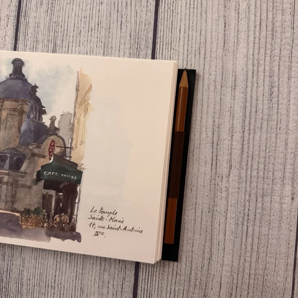 Louis Vuitton Carnet De Voyage Paris Sketchbook Pencil & Postcards 1994 Rare